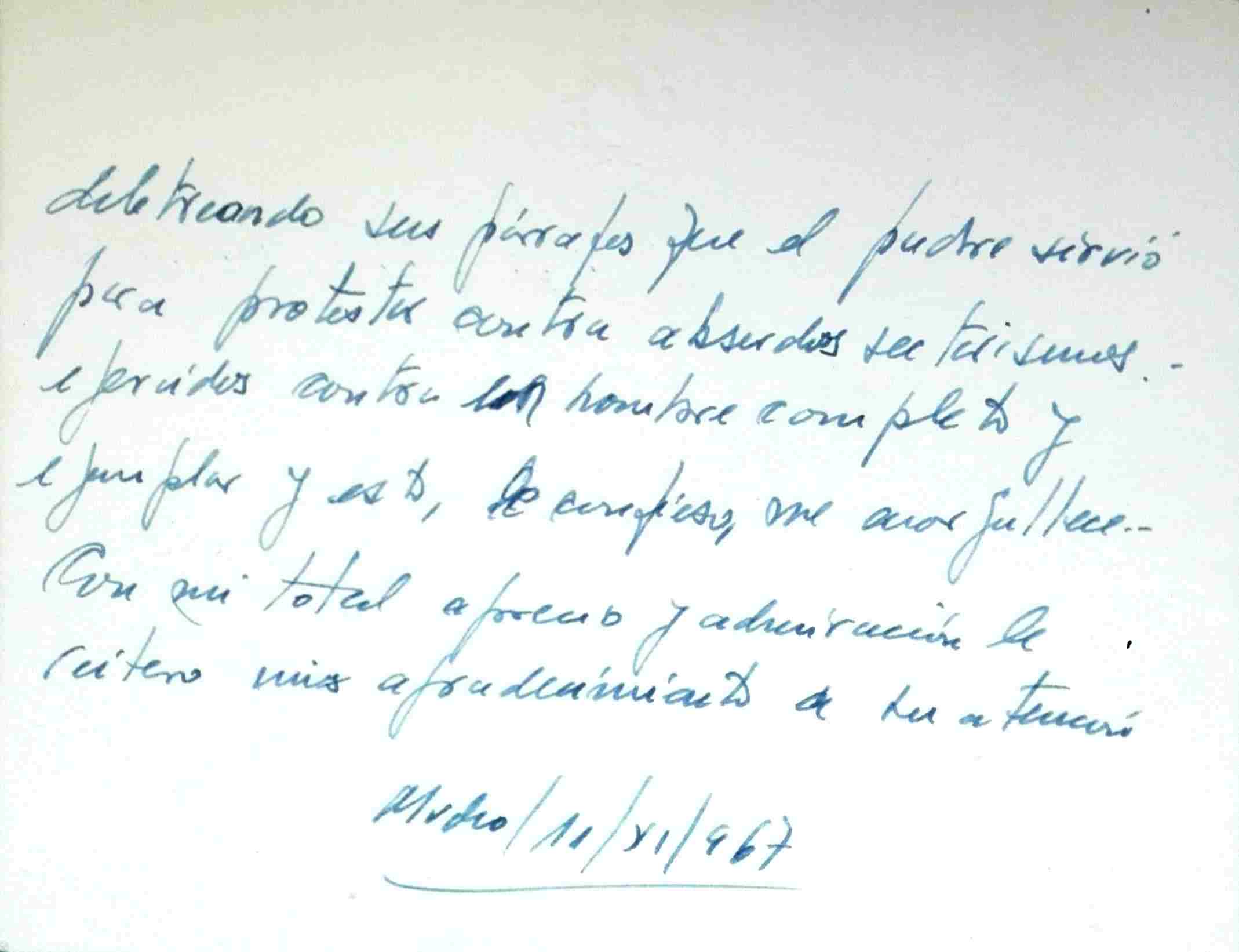 Telegrama de Hector Gutiérrez Ruiz